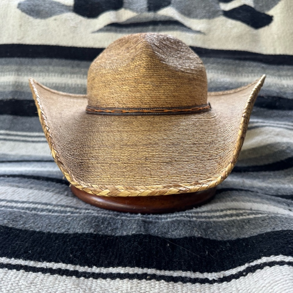 Atwood long oval vintage straw hat
